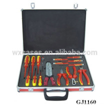 portable red aluminum tool box with custom foam insert on the case bottom wholesales